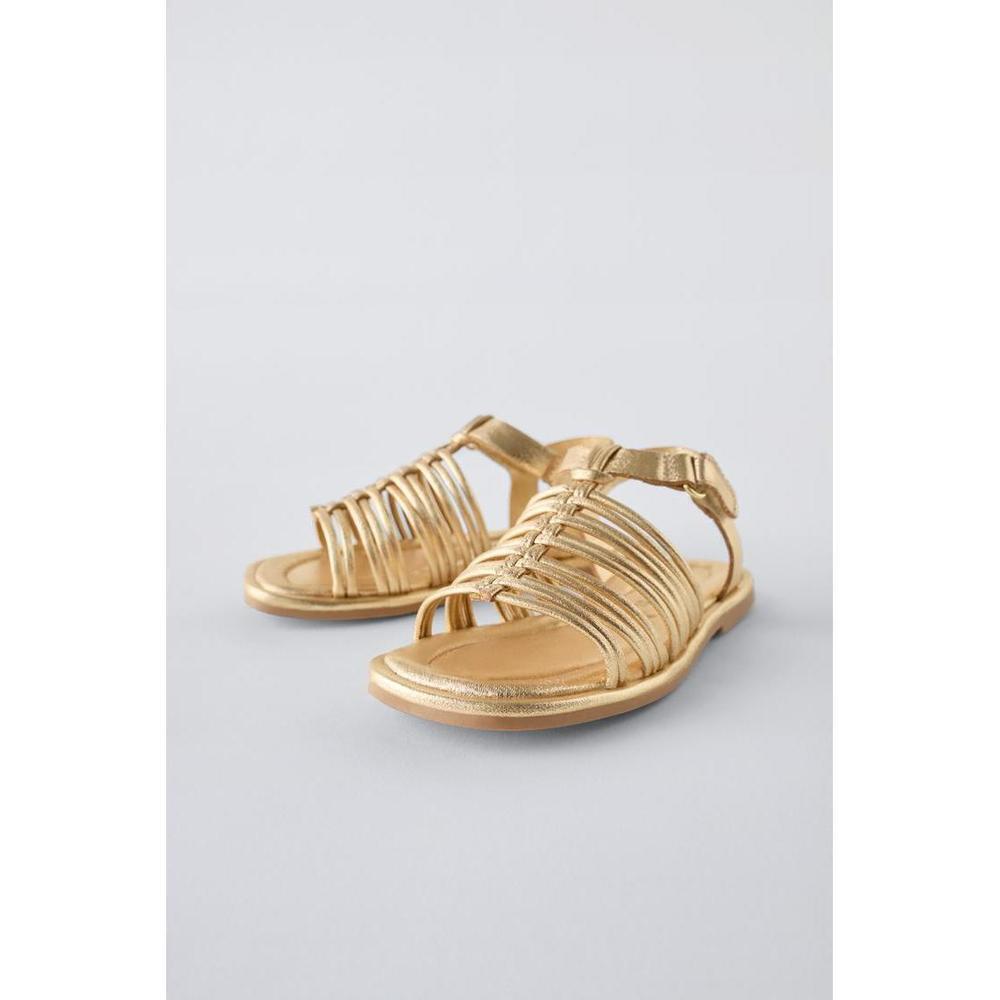 METALLIC STRAP SANDALS - Picture 4 of 4
